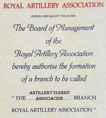 RAA Certificate of branch authorisation from the RAA